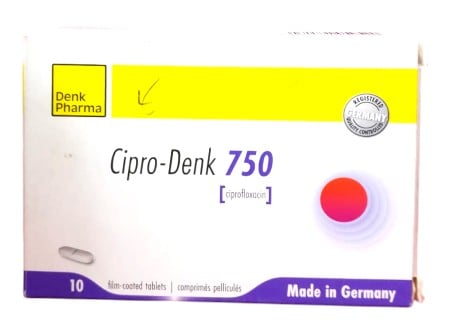 CIPRODENK 750MG 10S