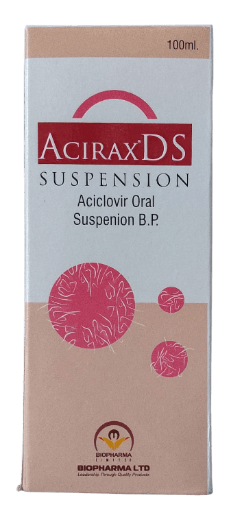 ACIRAX (ACYCLOVIR) DS SUSPENSION 100ML