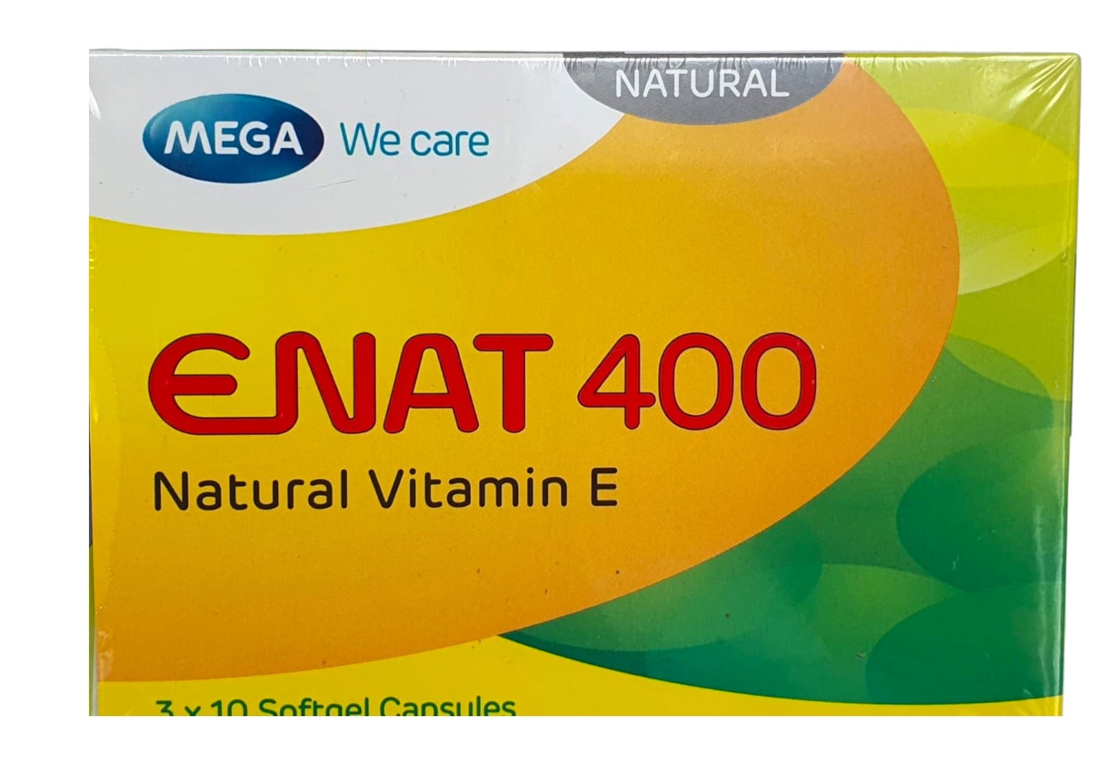 MEGA We Care ENAT 400 Natural Vitamin E CAPSULES 30s