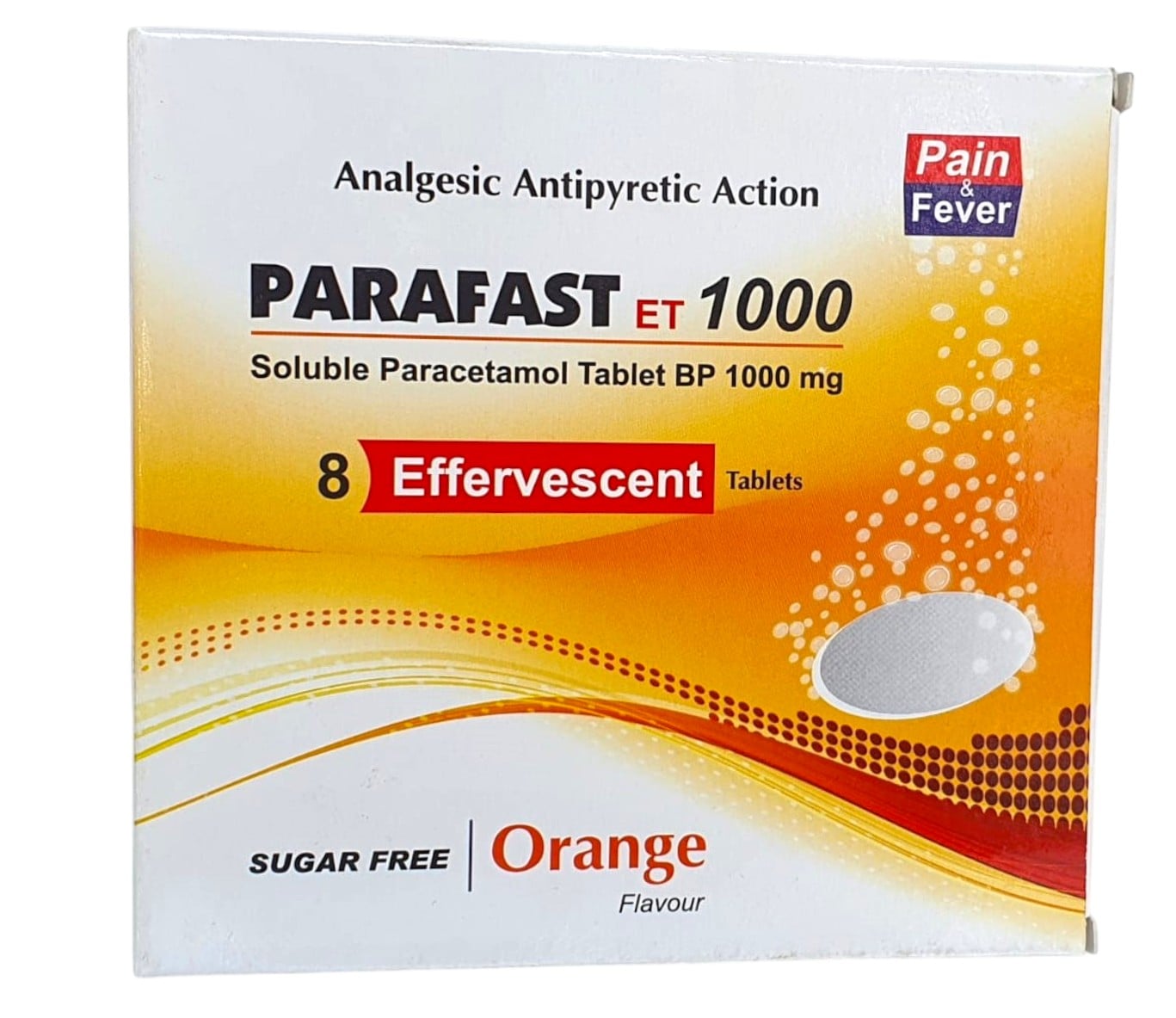 PARAFAST 1GMS EFFERVESCENCE TABLETS 8'S