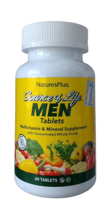 NATURESPLUS SOURCE OF LIFE MEN TABLETS MULTIVITAMIN AND MINERAL SUPPLIMENT 60TABLETS