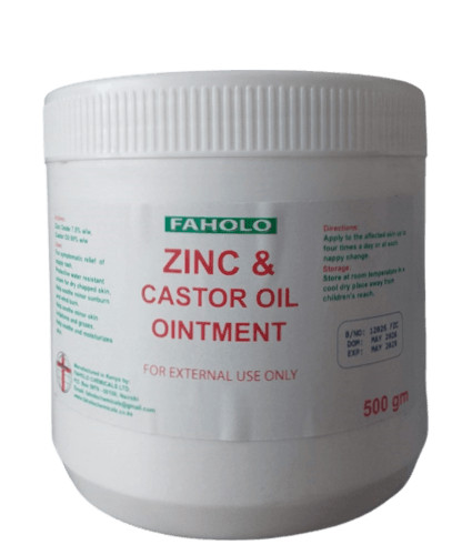 ZINC AND CASTOR OIL OINTMENT 500GMS