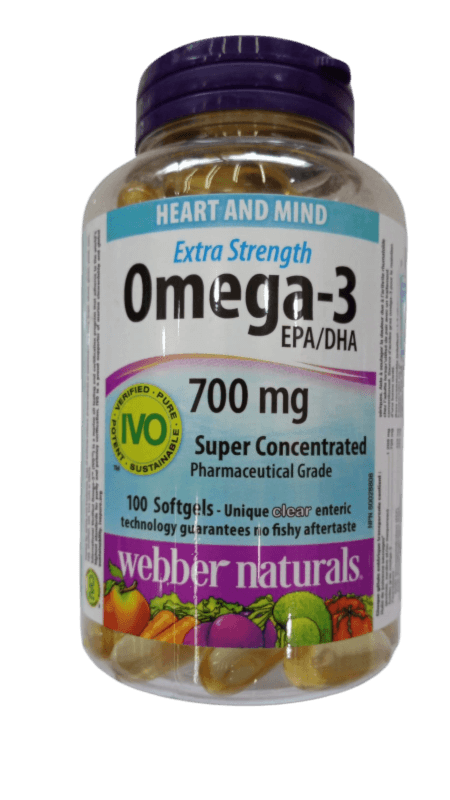 WEBBER NATURALS EXTRA STRENGTH OMEGA 3 700MG 100S