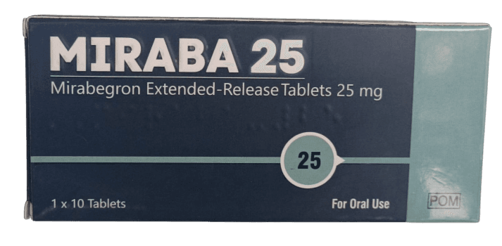 MIRABA 25MG TABS 10S