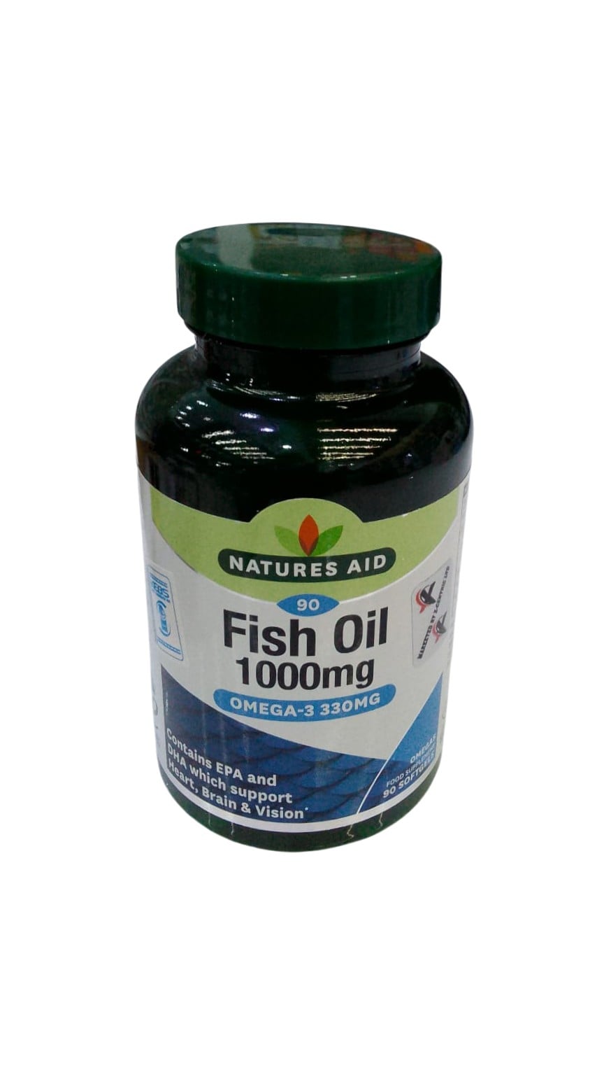 NATURES AID 90 FISH OIL 1000MG OMEGA 3 330MG
