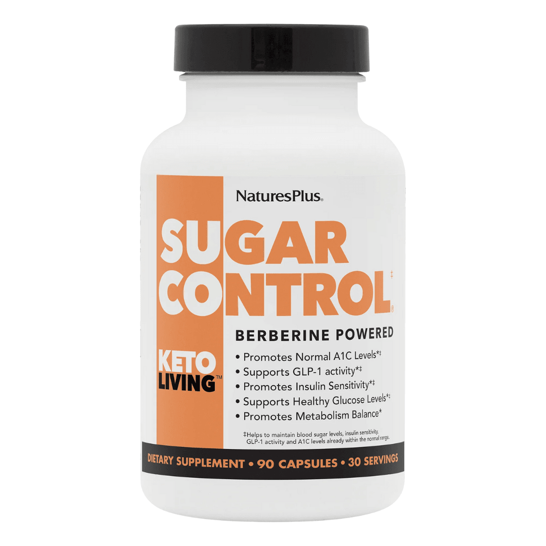 NATURESPLUS SUGAR CONTROL KETO LIVING BERBERINE POWERED CAPSULES 90'S