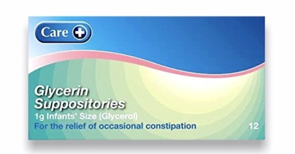 CARE+ GLYCERIN SUPPOSITORIES FOR ADULTS, 12 PACK