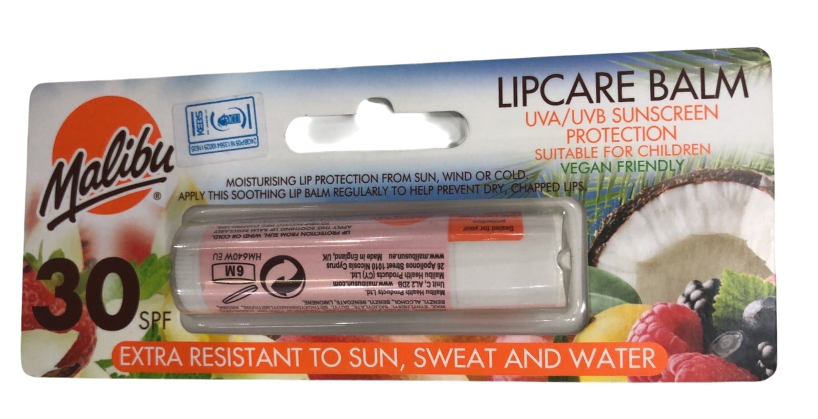 MALIBU LIPCARE 4G SPF30 1'S