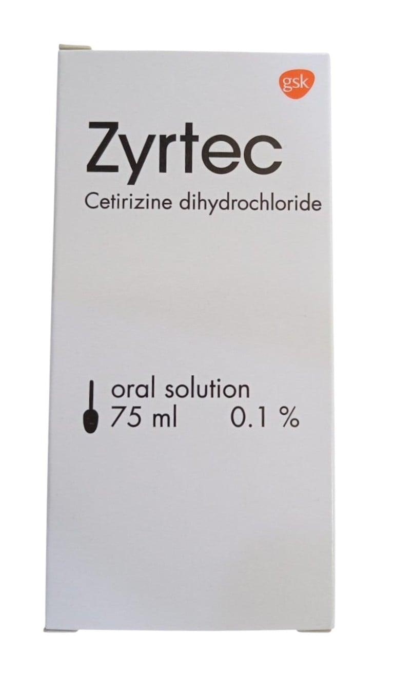 ZYRTEC 10MG CETIRIZINE TABLETS 30'S