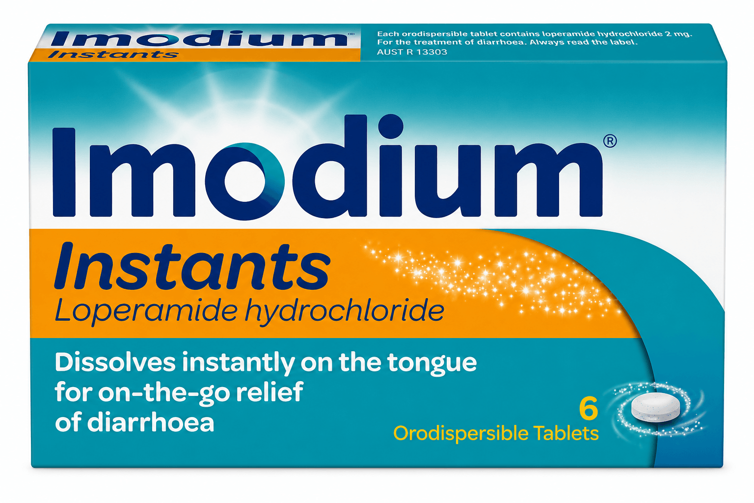 IMODIUM INSTANT MELTS 6 TABLETS