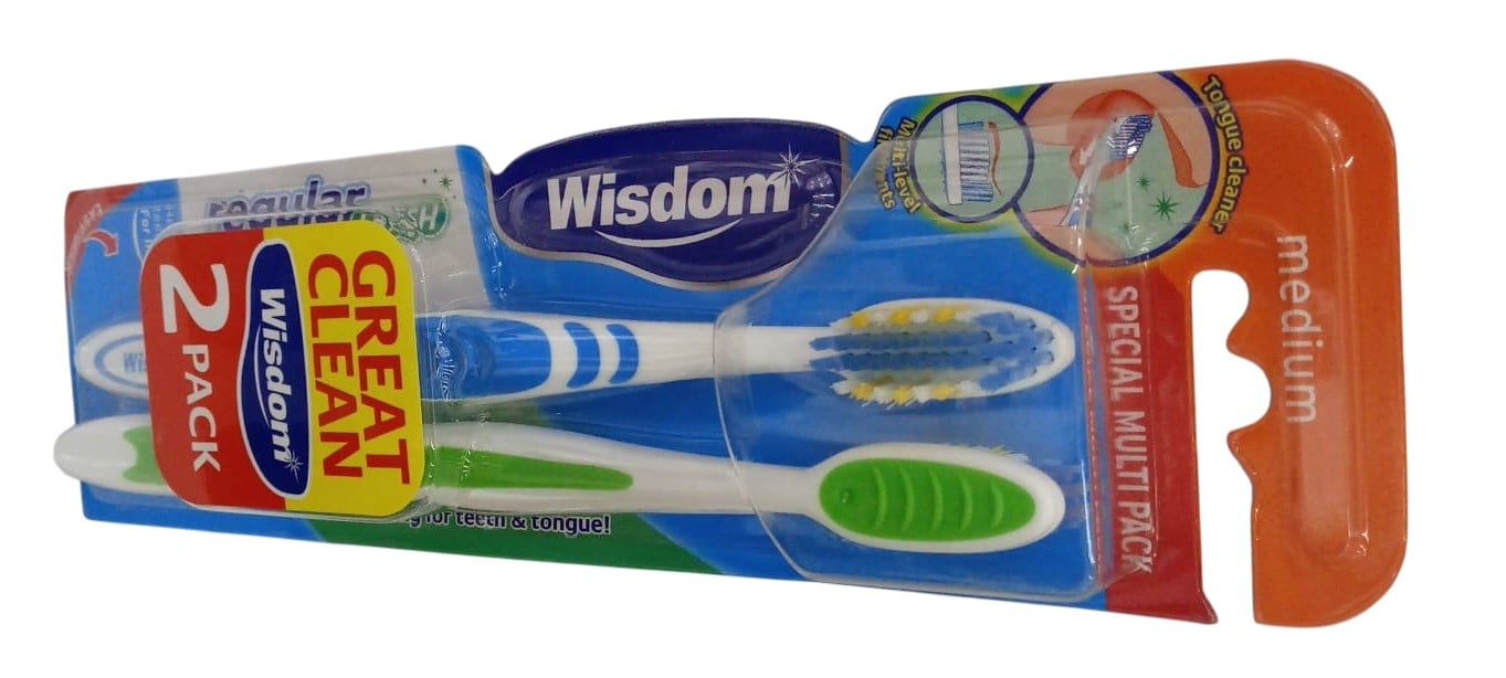 WISDOM XTRA FRESH TOOTHBRUSH 2 PACK