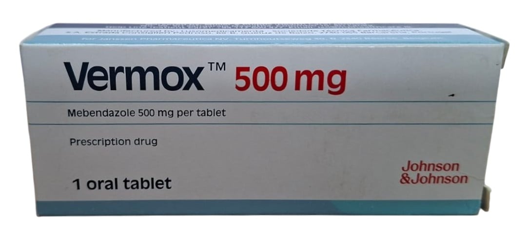 VERMOX 500MG TABLETS, 1 DAY TREATMENT PACK