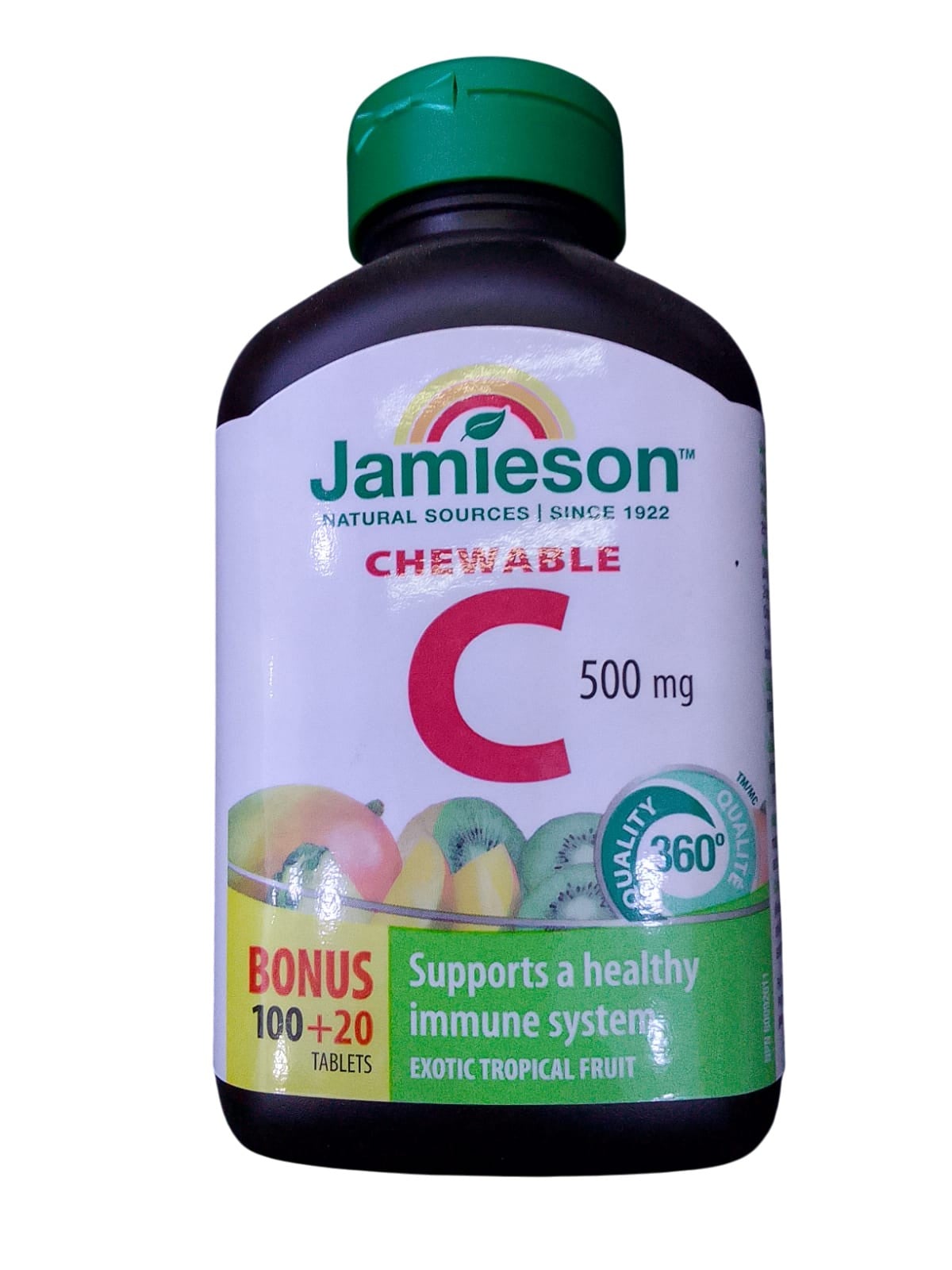 JAMIESON EXOTIC TROPICAL FRUIT VITAMIN C, 120 TABLETS