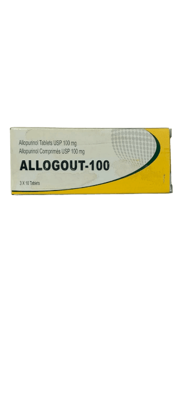 ALLOGOUT (ALLOPURINOL)100MG TABLETS 30'S