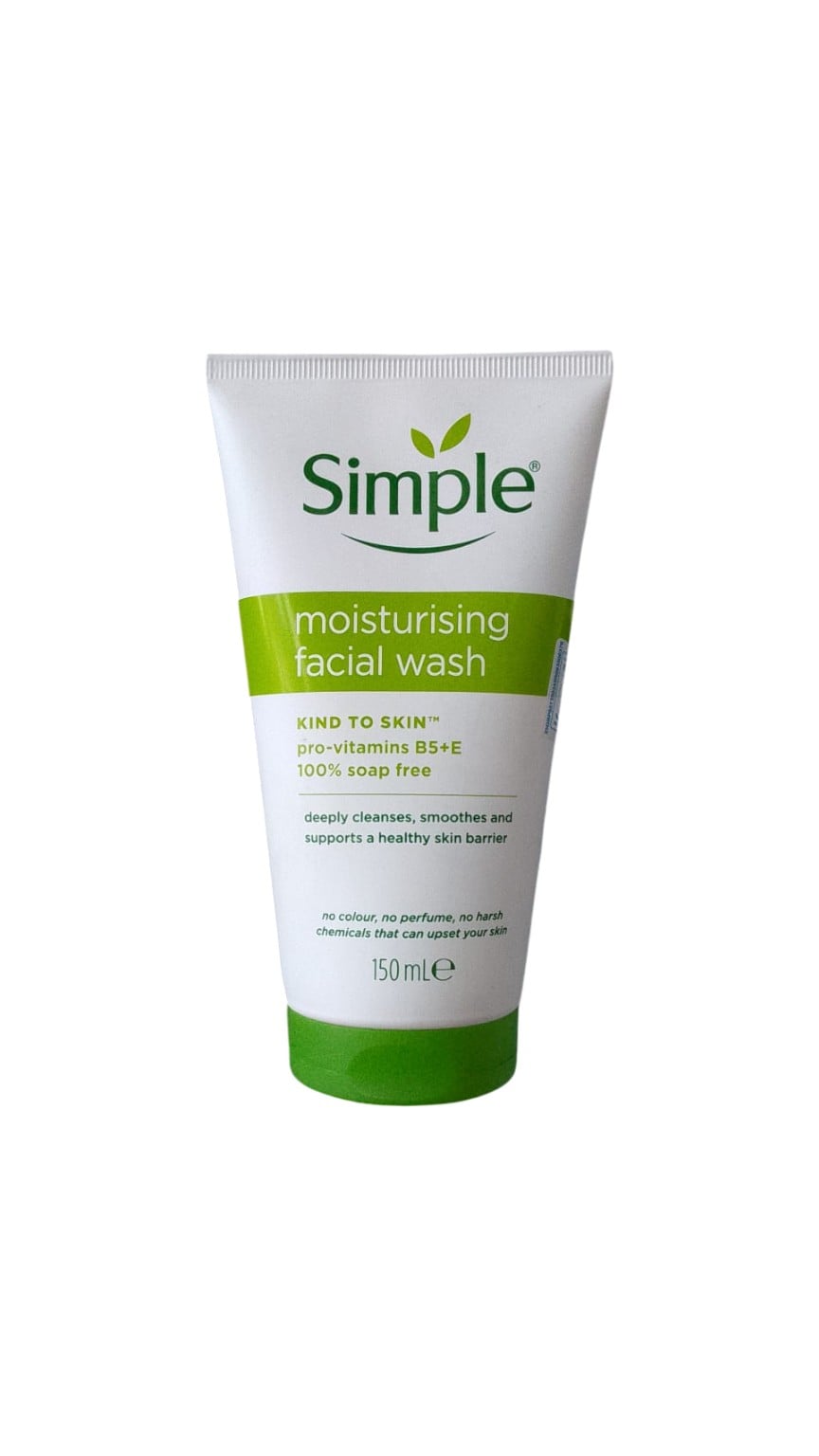 SIMPLE MOISTURISING FACIAL WASH KIND TO SKIN PRO VIT B5 plus E 150ML