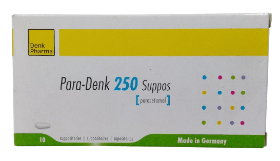 PARADENK SUPPOSITORIES 250MG 10'S