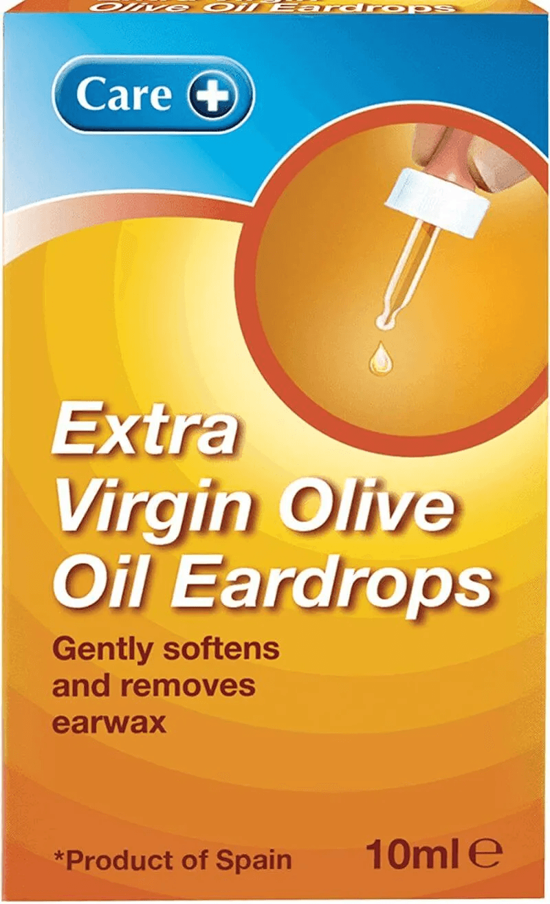 CARE PLUS EXTRA VIRGIN OLIVE OIL EARDROPS SOFTENS AND REMOVES EARWAX10ML