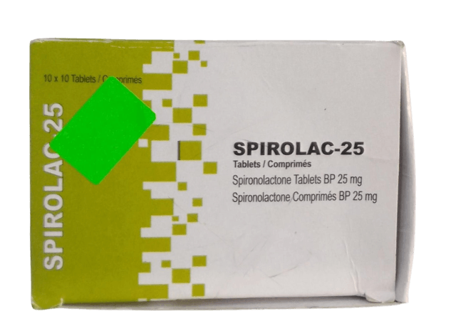 SPIROLAC 25MG (SPIRONOLACTONE) TABLETS 100'S