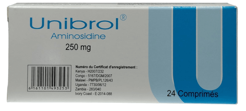 UNIBROL 250MG TABS 24'S