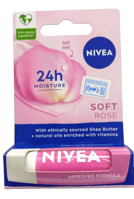NIVEA LIPBALM SOFT ROSE 4.8G