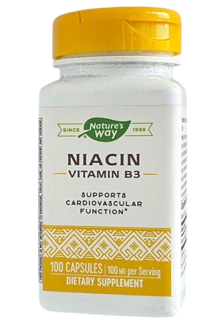 NATURES WAY NIACIN VITAMIN B3 100MG 100'S