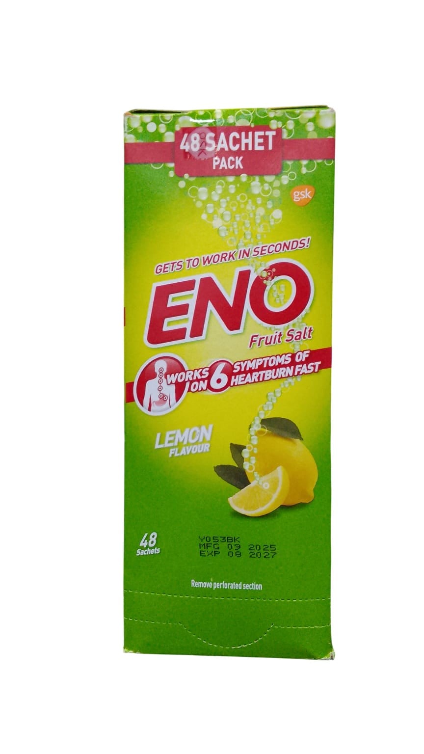 ENO SATCHET LEMON FLAVOUR ANTACID 48'S