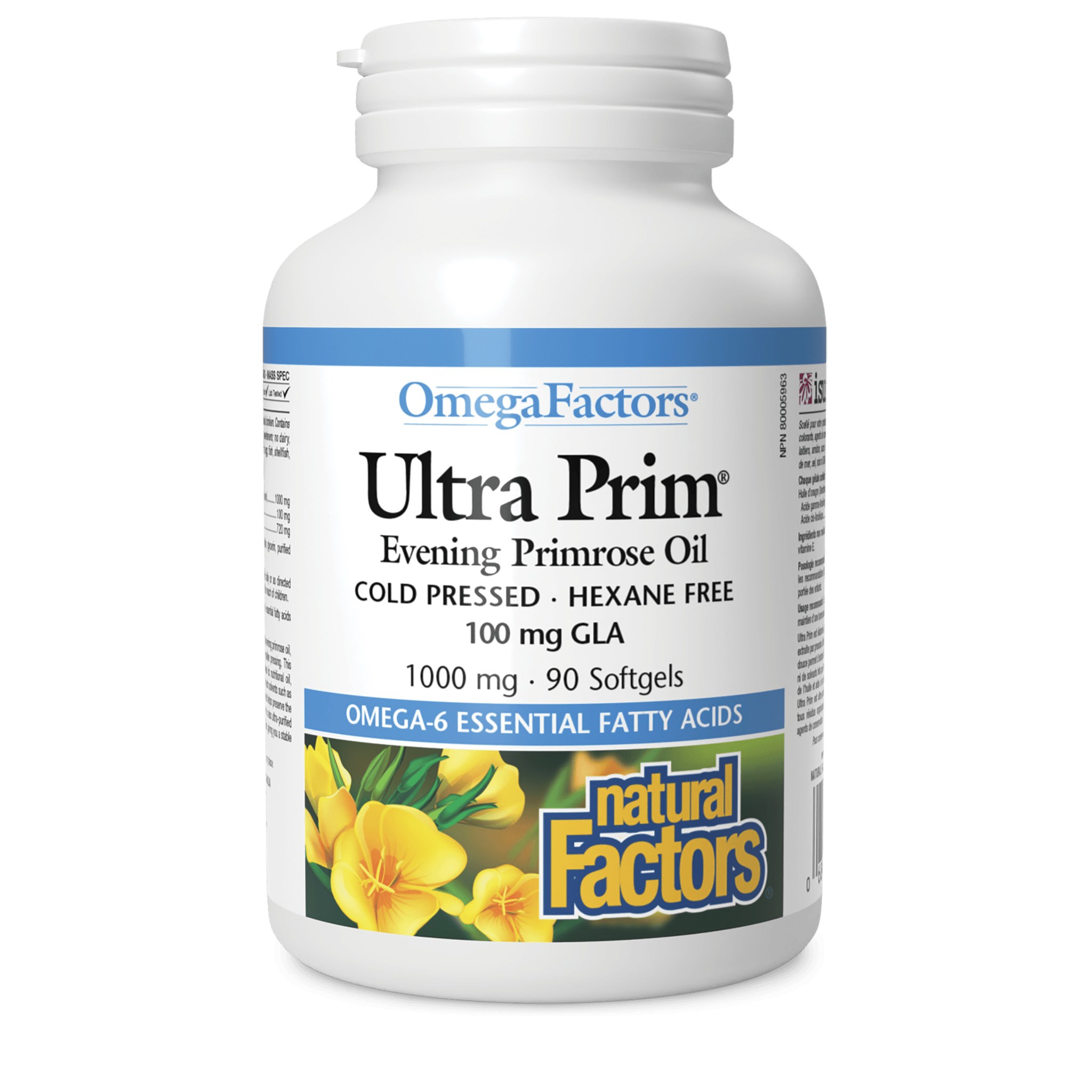 NATURAL FACTORS ULTRA PRIM EVENING PRIMROSE OIL 1000MG 90SOFTGELS