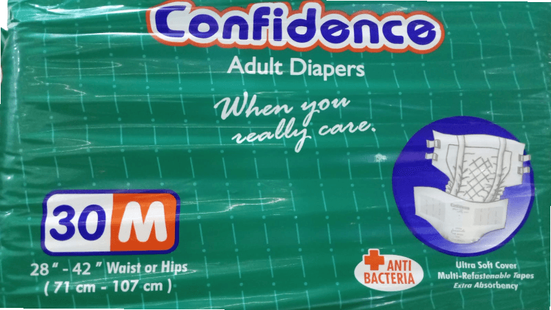 CONFIDENCE ADULT DIAPER MEDIUM 30'S