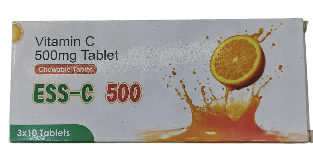 ESS C TABS 30S CHEWABLE VITAMIN C 500MG TABLETS 30'S