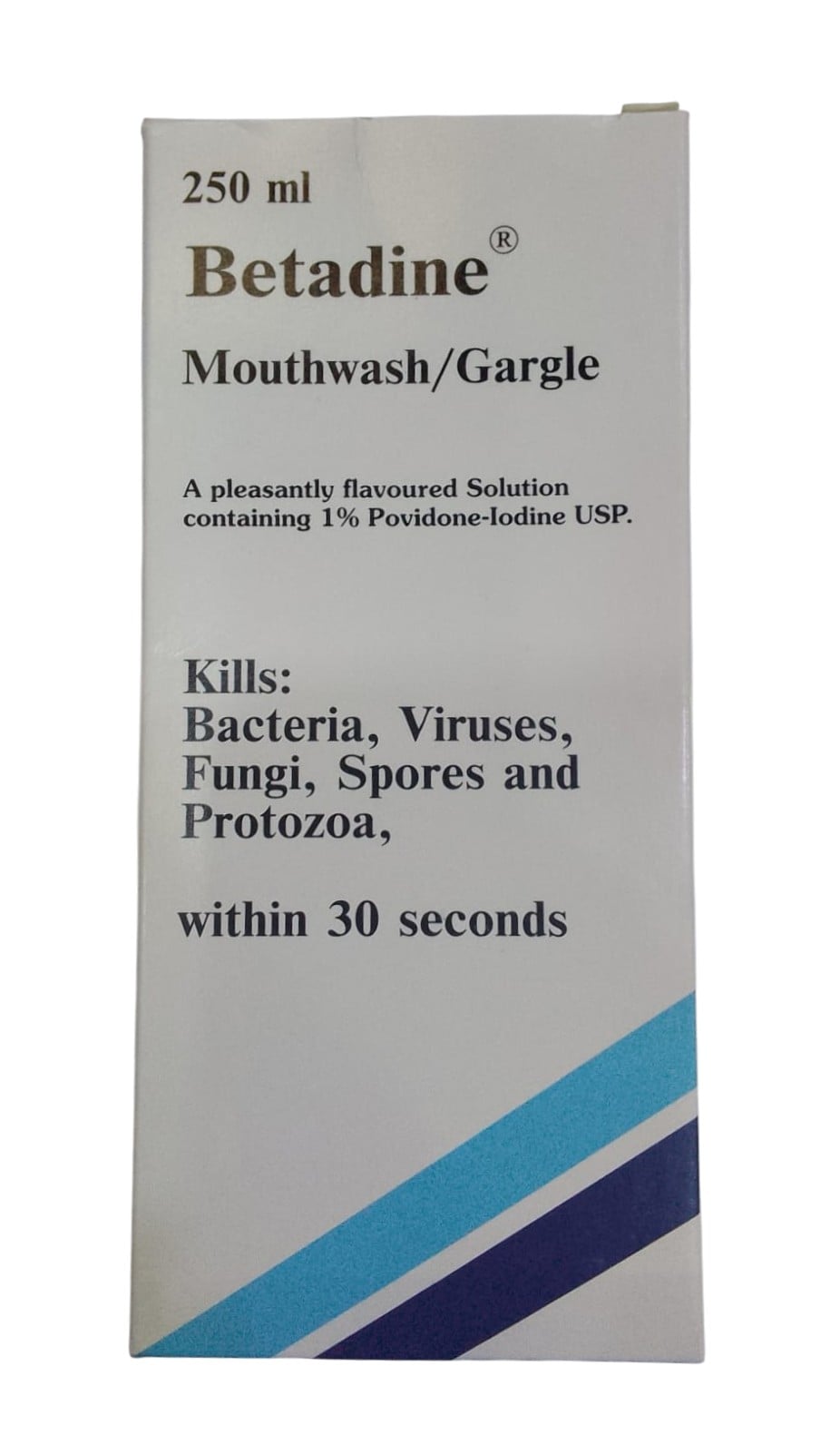 BETADINE PLEASANTLY FLAVOURED MOUTHWASH, 250ML
