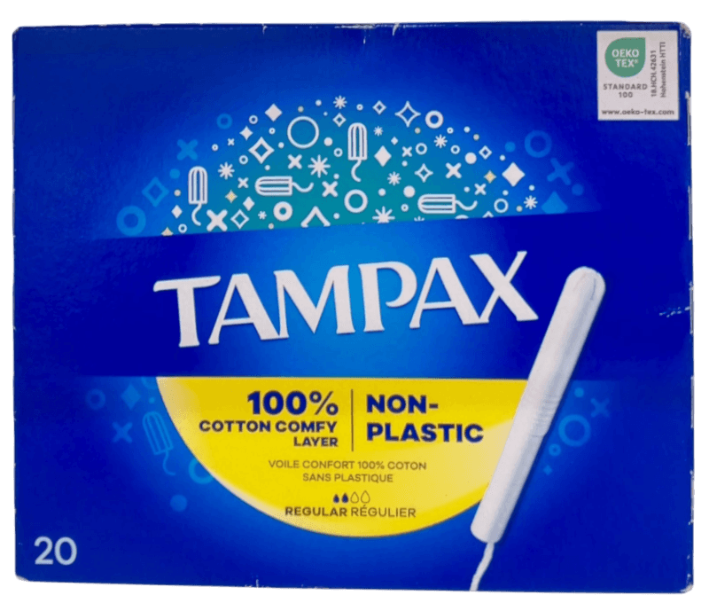 TAMPAX REGULAR TAMPONS WITH APPLICATOR, 20 COUNT