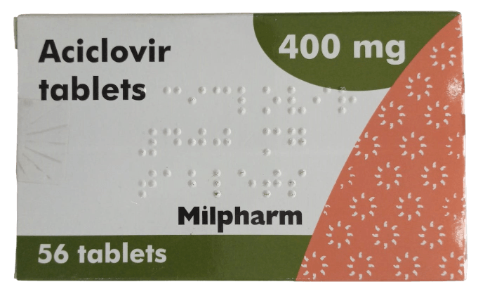 ACICLOVIR 400MG ( MILPHARM) TABLETS 56'S