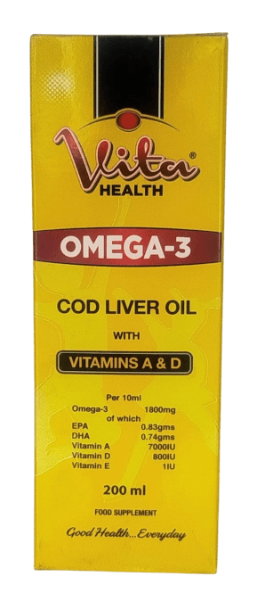 VITA HEALTH COD LIVER OIL 200ML