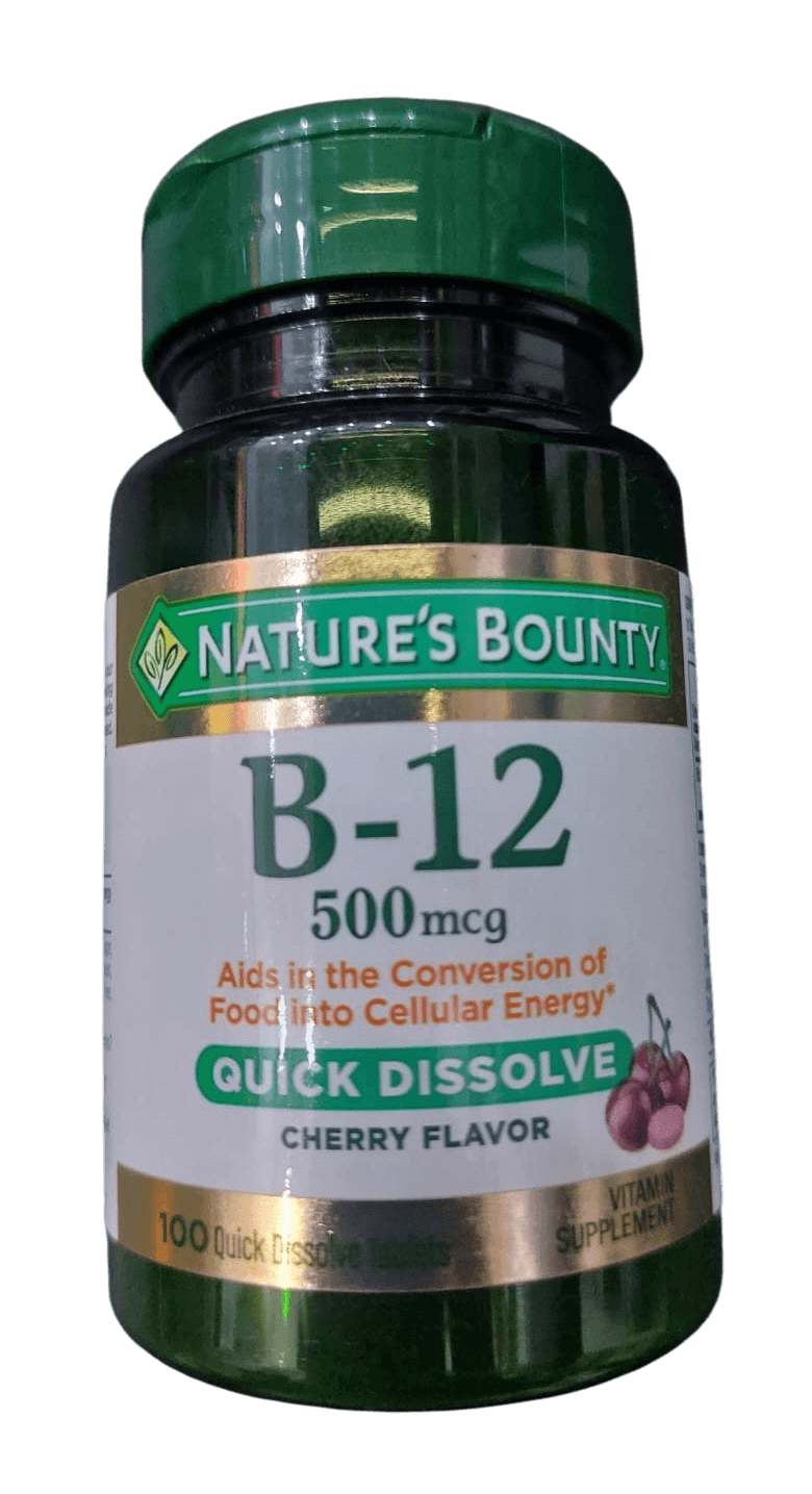 NATURES BOUNTY B12 500MG DISS TABS 100S