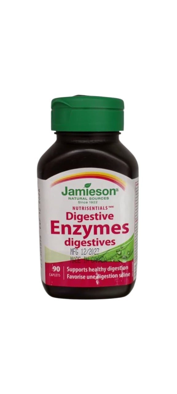JAMIESON DIGESTIVE ENZYMES-DIGESTIVES-90-CAPLETS