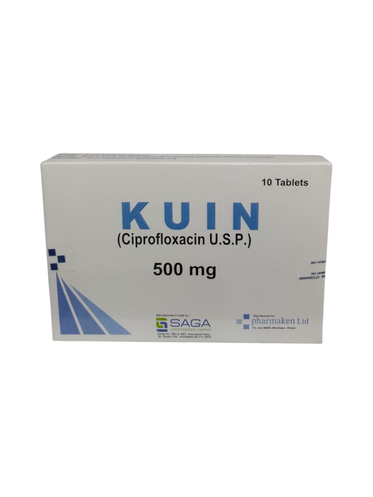 SAGA-KUIN-CIPROFLOXACIN-U-S-P-500MG-10-TABS