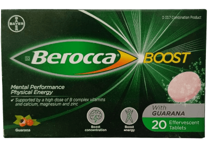 BEROCCA BOOST GUARANA 20'S