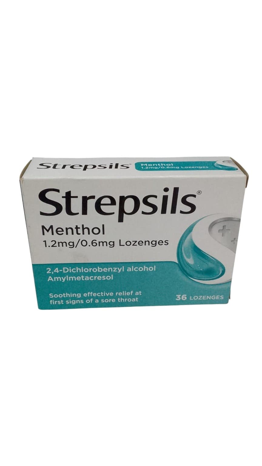 STREPSILS METHOL 1 2MG 0 6MG LOZENGES 36S