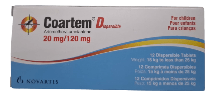 COARTEM 20MG/120MG 6'S