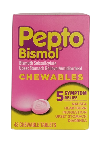 PEPTO BISMOL CHEWABLE TABLETS 48S