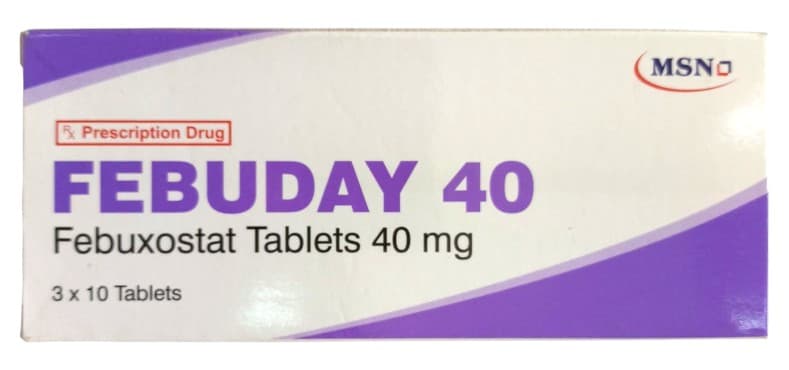 FEBUDAY (FEBUXOSTAT) 40MG TABLETS 30'S