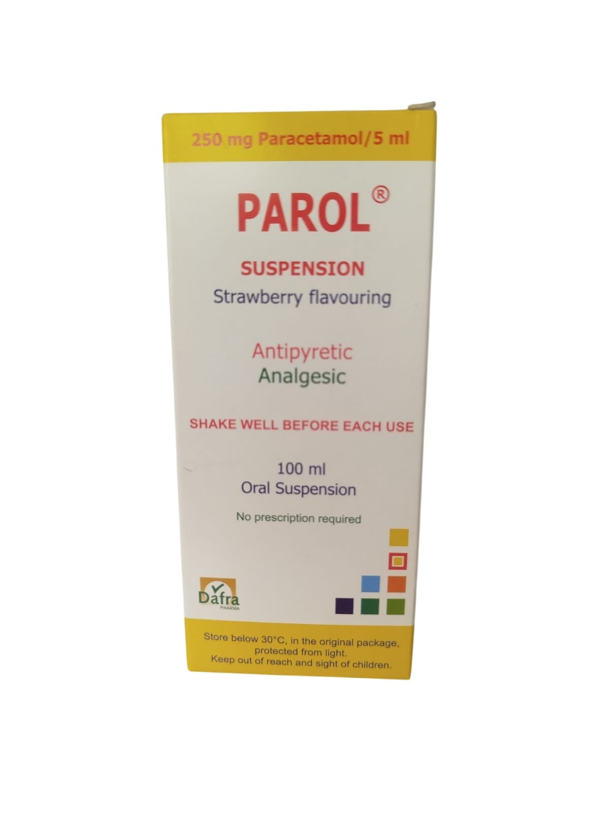 PAROL SUSPENSION STRAWBERRY FLAVOURING SUSPENSION 100ML