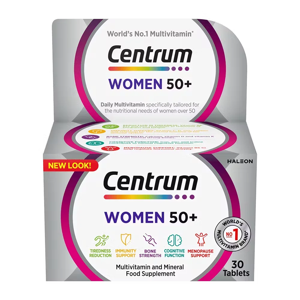 CENTRUM WOMEN 50+ MULTIVITAMINS TABLETS 30'S
