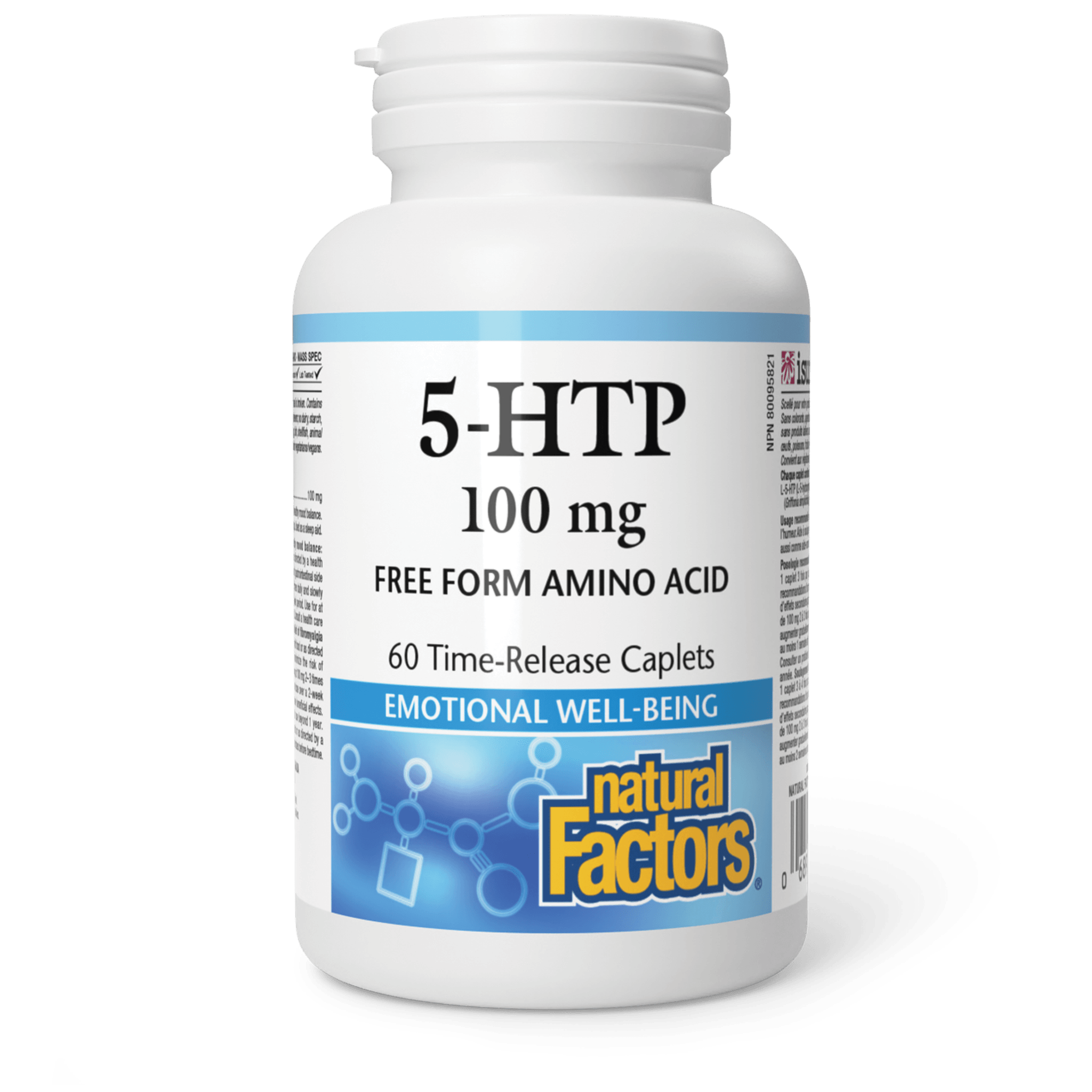 NATURAL FACTORS 5 HTP EMOTIONAL WELL BEING 60 TIME RELEASE CAPSULES