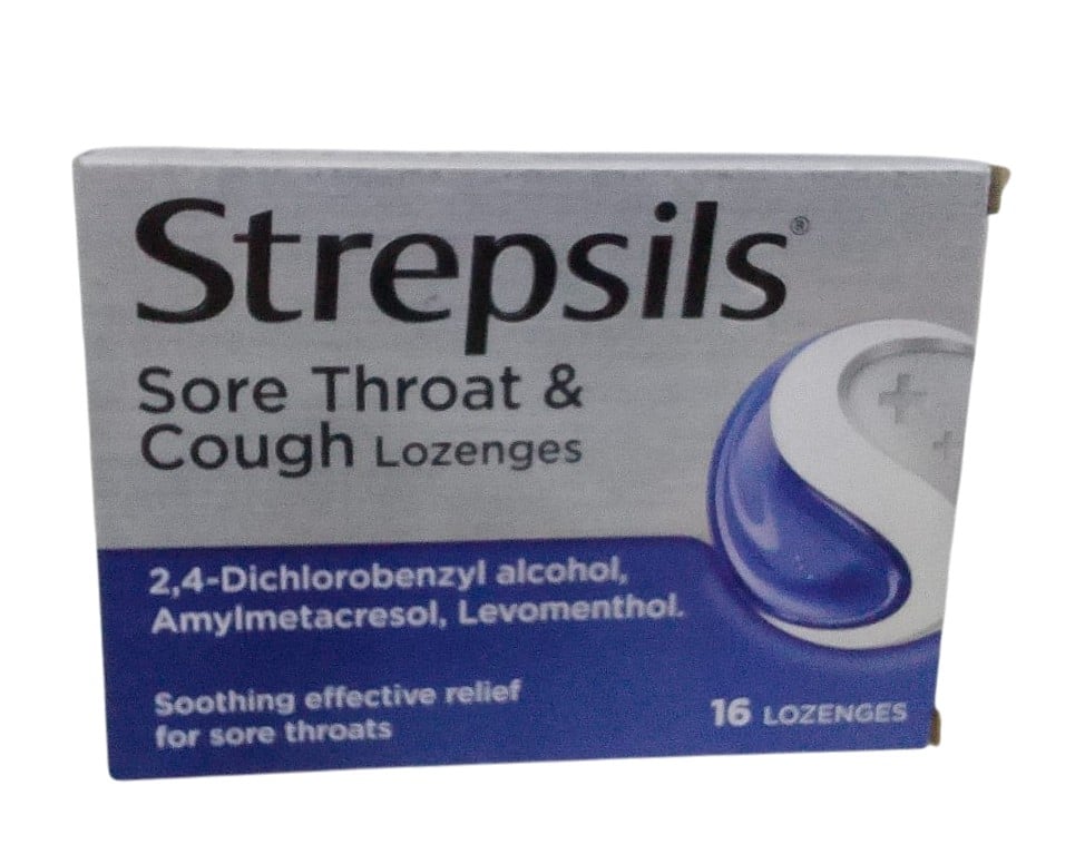 STREPSILS SORE THROAT & COUGH LOZENGES 16S