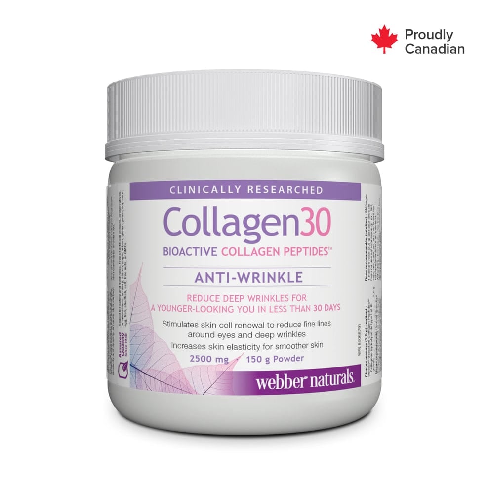 WEBBER NATURALS COLLAGEN30 ANTI WRINKLE PEPETIDES 2500MG/150GMS POWDER