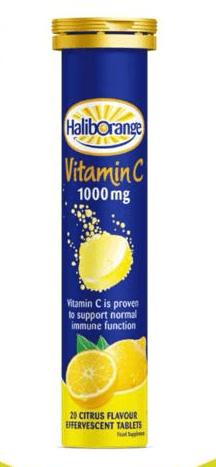 HALIBORANGE VITAMIN C 1000MG 20CITRUS FLAVOR EFFERVESCENT TABLES