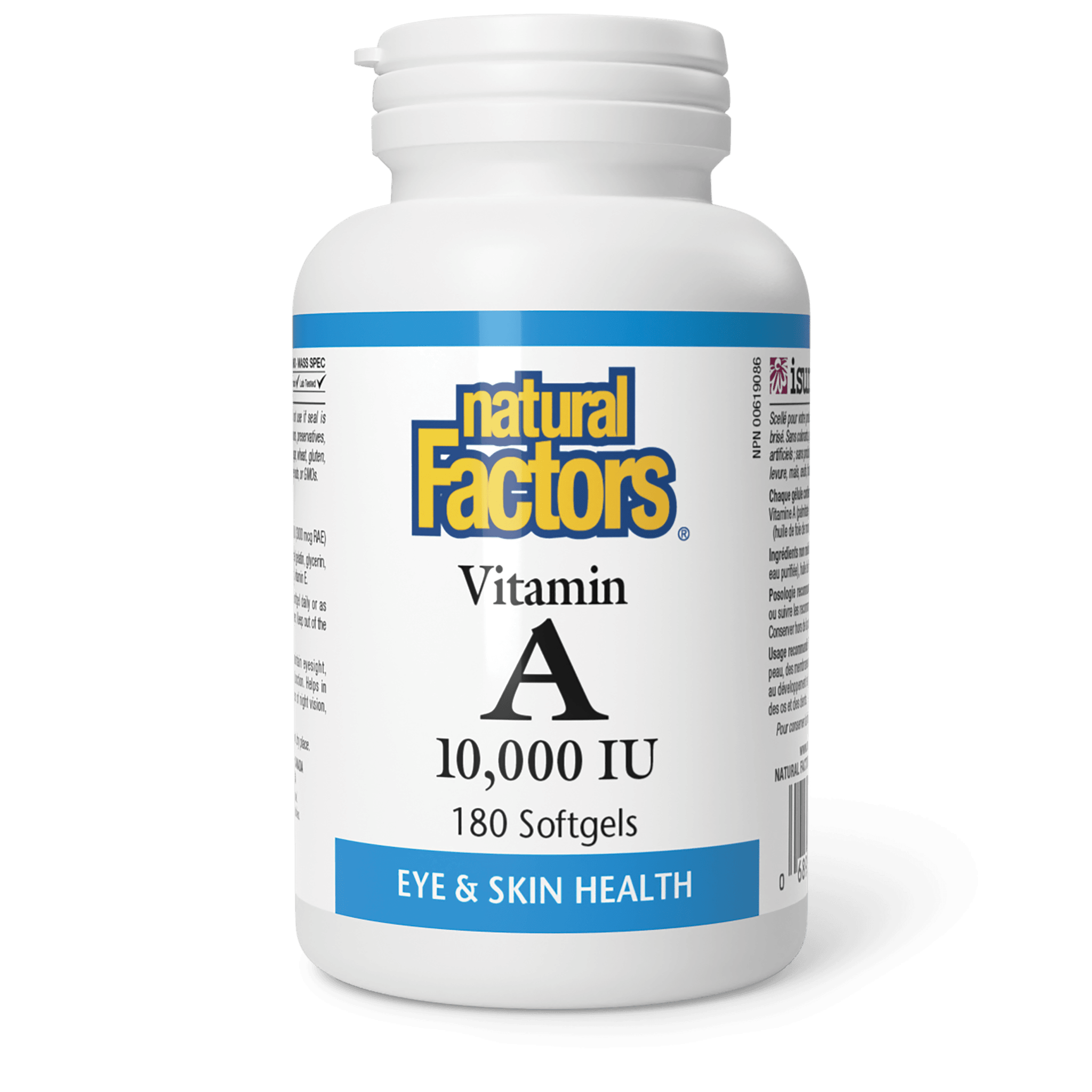 NATURAL FACTORS VITAMIN A 10000 IU 180SOFTGELS