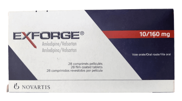 EXFORGE 10MG/160MG TABLETS 28'S