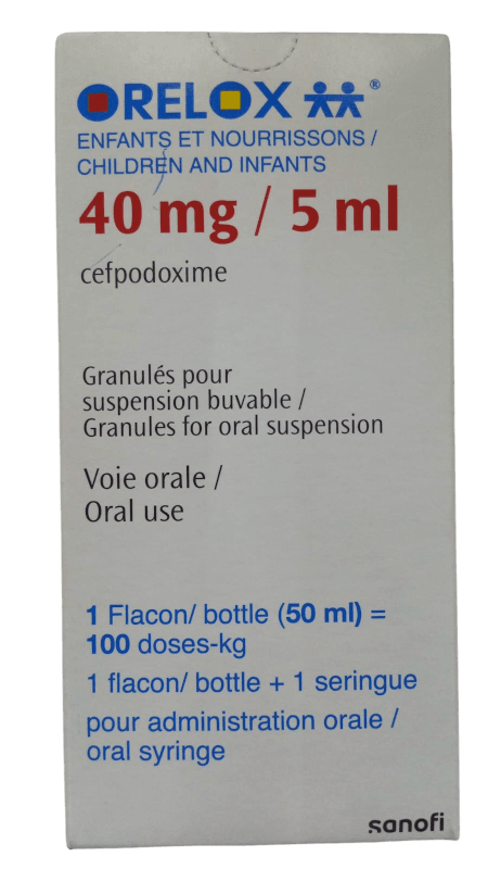 ORELOX (CEFPODOXIME) 40MG/5ML GRANULES FOR SUSPENSION 50ML